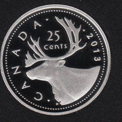 2013 - Proof - Argent Fin - Canada 25 Cents