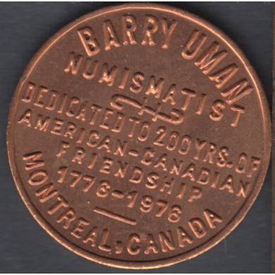 1976 - 1776 - Barry Uman Numismatic - Montreal Canada