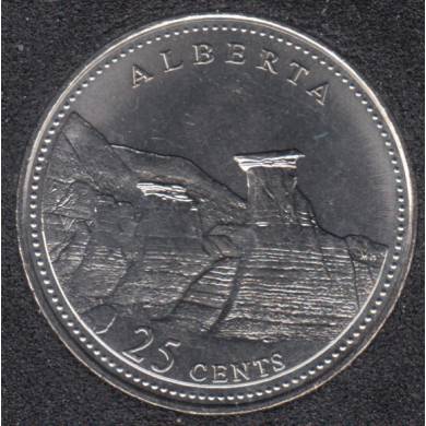 1992 - #6 B.Unc - Alberta - Canada 25 Cents