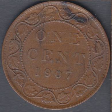 1907 - F/VF - Canada Large Cent