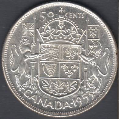 1953 - LD SF - UNC - Canada 50 Cents