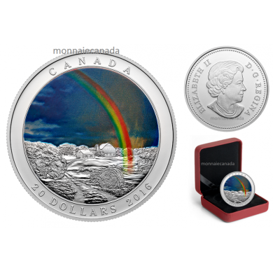 2016 - $20 - 1 oz. Fine Silver Coin – Weather Phenomenon: Radiant Rainbow