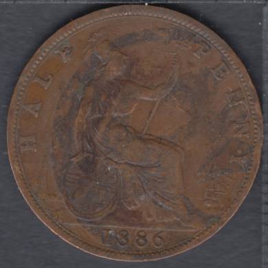 1886 - Half Penny - Grande Bretagne