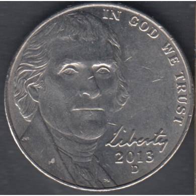 2013 D - Jefferson - 5 Cents