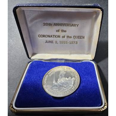 1973 - 2 Dollars - 20th Anniversary of the Coronation of the Queen - Cook Islands