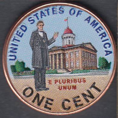 2009 - B.Unc - Colored - Professional Life - Lincoln Small Cent