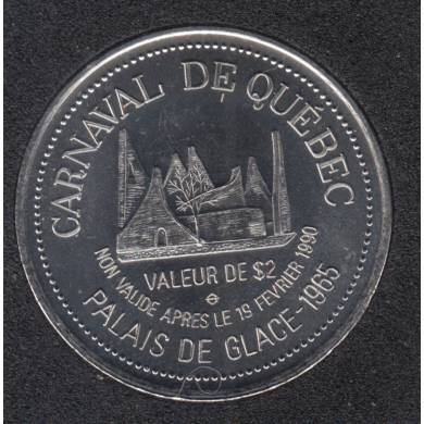 Quebec - 1990 Carnival of Quebec - Pal. 1965 / Tour Martello -  $2 Trade Dollar