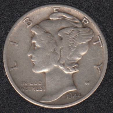 1944 - Mercury - 10 Cents
