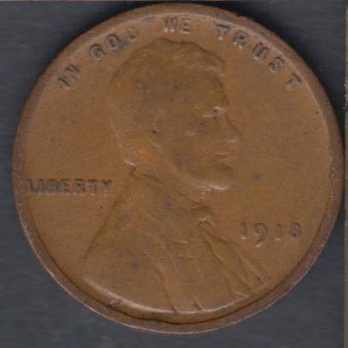 1918 - Fine - Lincoln Small Cent USA