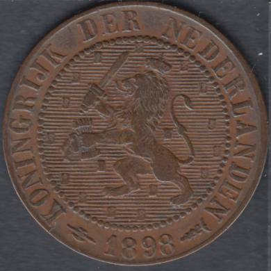 1898 - 2 1/2 Cent - EF - Netherlands