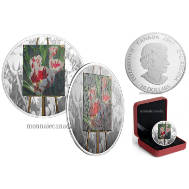 2017 - $20 - 1 oz. Pure Silver Coloured Coin - En Plein Air: Springtime Gifts