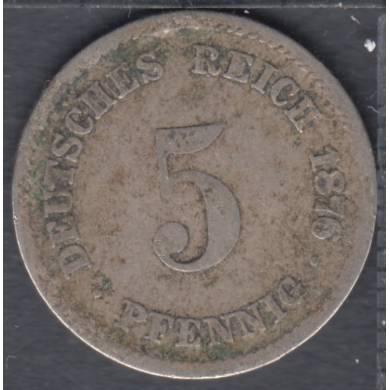1876 D - 5 Pfennig - Allemagne