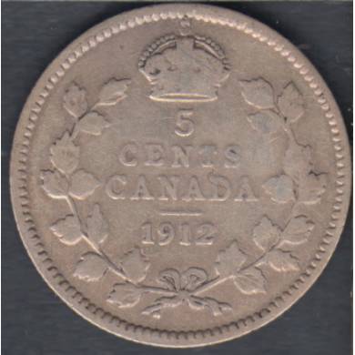 1912 - VG - Canada 5 Cents
