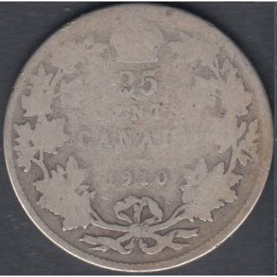 1910 - Good - Canada 25 Cents