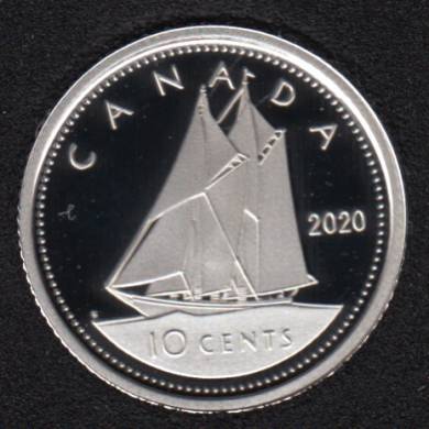 2020 - Proof - Argent Fin - Canada 10 Cents