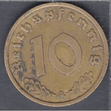 1937 A - 10 Reichspfennig - Germany