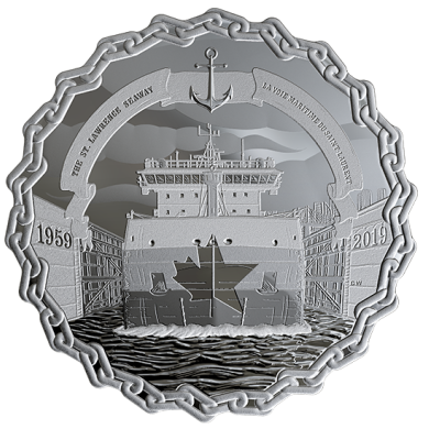 2019 - $30 - 2 oz. Pure Silver Coin - 60 Years of Prominence: The Saint Lawrence Seaway