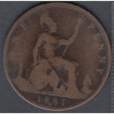 1881 H - 1 Penny - Great Britain