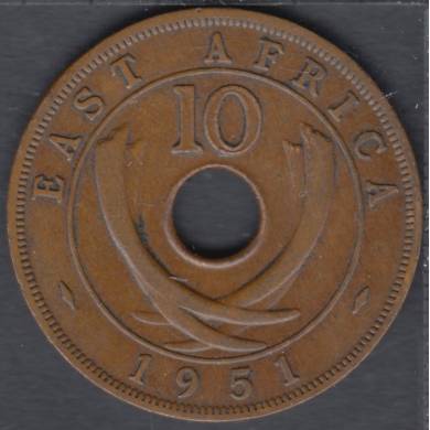 1951 - 10 Cents - Afrique de L'est