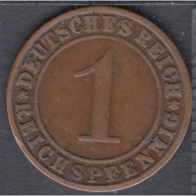 1924 G - 1 Reichspfennig - Allemagne