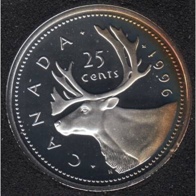 1996 - Proof - Silver - Canada 25 Cents