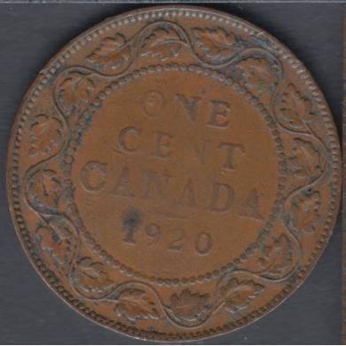 1920 - Fine - Rotated Dies - Canada Large Cent
