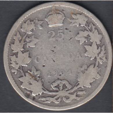 1904 - Good - Canada 25 Cents