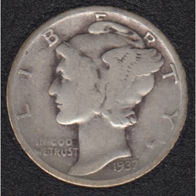 1937 - Mercury - 10 Cents
