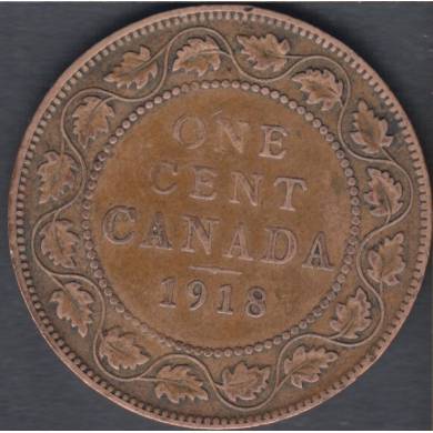 1918 - VG - Bent - Canada Large Cent