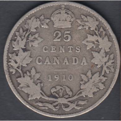 1910 - VG - Canada 25 Cents