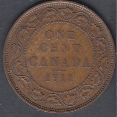 1911 - Fine - Canada Large Cent
