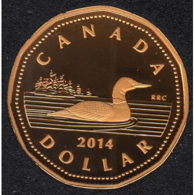 2014 - Proof - Argent Fin - Plaqu Or - Canada Huard Dollar