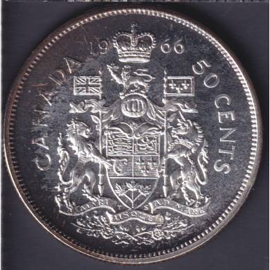 1966 - Toned - Proof Like - Canada 50 Cents