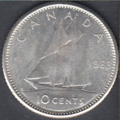 1963 - B.Unc - Canada 10 Cents