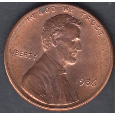 1986 - B.Unc - Lincoln Small Cent