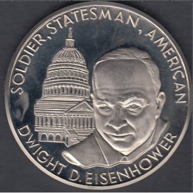 1964 - Sodier Stateman America - Dwight D. Eisenhower - World Proof Nimismatic Assoc. Médal