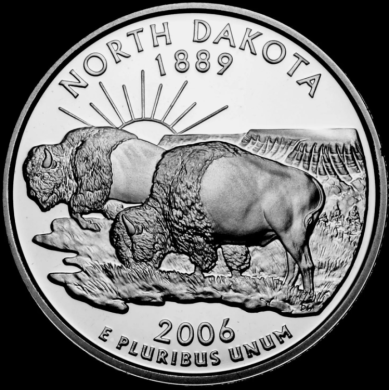 2006 S - Proof - North Dakota - 25 Cents