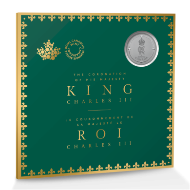 2023 - $5 - Pièce en argent pur – Le monogramme royal de Sa Majesté le roi Charles III