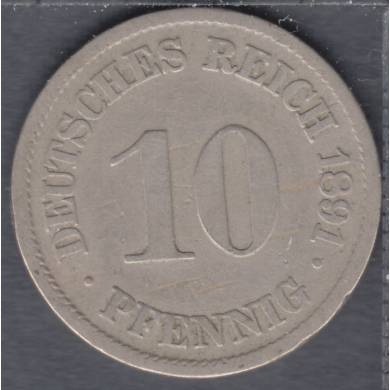 1891 A - 10 Pfennig - Germany