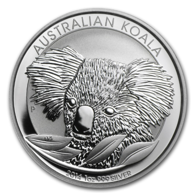 2014 Australian Koala $1 Dollar  .999 Fine Silver 1 oz Coin *** COIN MAYBE TONED ***