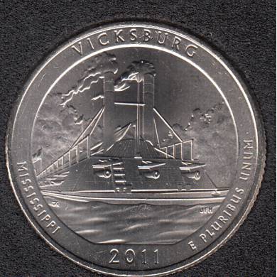 2011 P - Vicksburg - 25 Cents