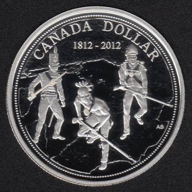 2012 - 1812 - Proof - Argent fin - Canada Dollar