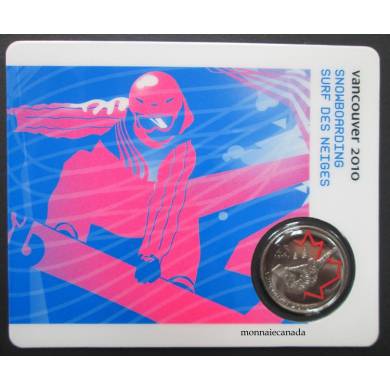 2010 - 25 cents - Vancouver  Snowboarding Circulation Sport Cards