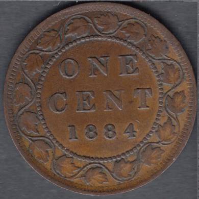 1884 - VF - Obverse #2 - Canada Large Cent