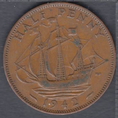1942 - Half Penny - Great Britain