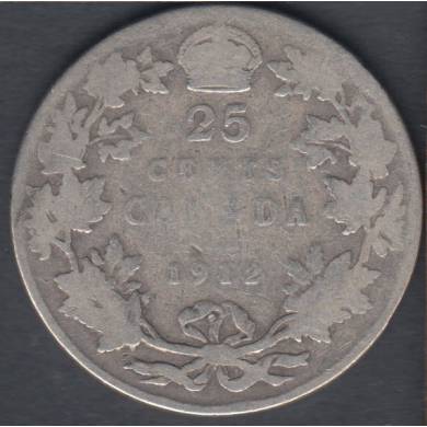 1912 - Good - Canada 25 Cents