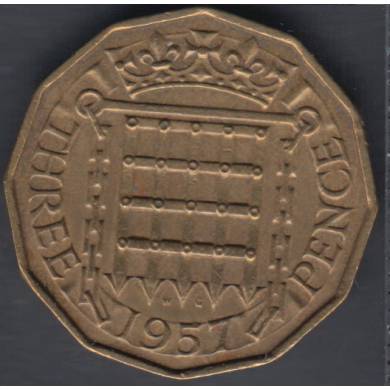 1957 - 3 Pence - Great Britain