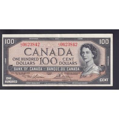 1954 $100 Dollars - EF/AU - Lawson Bouey - Préfixe C/J