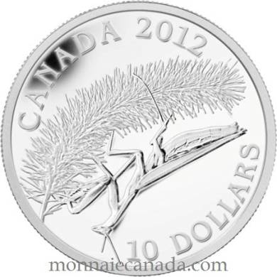 2012 - $10 - Fine Silver Coin - Praying Mantis