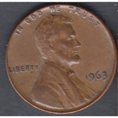 1963 - AU - UNC - Lincoln Small Cent